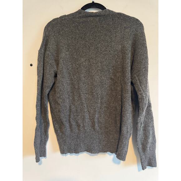 ASTR The Label Wrap‎ Front Sweater M Charcoal Gray Long Sleeve Soft Knit - Picture 2 of 8